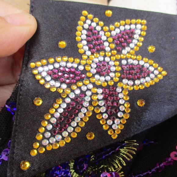 NWT Royal Highness Collection XL Western Show Amethyst Sequin Show Shirt - Picture 5 of 5